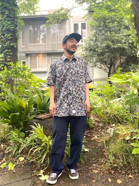 「APPLEBUM」｜「アイテム（帽子）」を使った、APPLEBUM STAFF STYLINGさん（メンズ・163cm）の春コーディネート