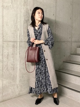 「green label relaxing（グリーンレーベルリラクシング）のアイテム（その他アウター）」を使った、ユキカさん（レディース・156cm）の夏コーディネート