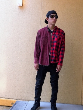 「黒パンツ」｜kobuさん（メンズ・172cm）の秋コーディネート