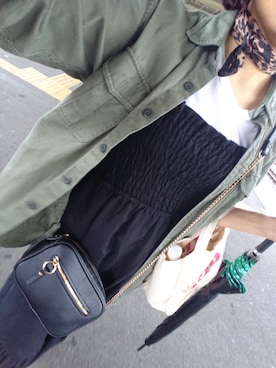 「MOUSSY（マウジー）のアイテム（財布/小物）」を使った、paoさん（レディース・151cm）の夏コーディネート