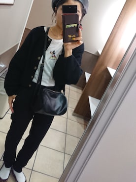 「ミッキー」｜「アイテム（バレエシューズ）」を使った、paoさん（レディース・151cm）の秋コーディネート