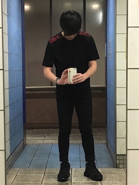 「LANVIN（ランバン）のアイテム（トップス）」を使った、らふまにまにあのふさん（メンズ・178cm）の夏コーディネート