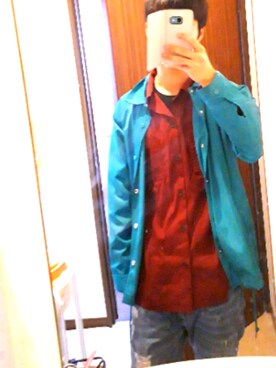 「おでかけ」｜「アイテム（その他アウター）」を使った、めこなさん（メンズ・171cm）の春コーディネート