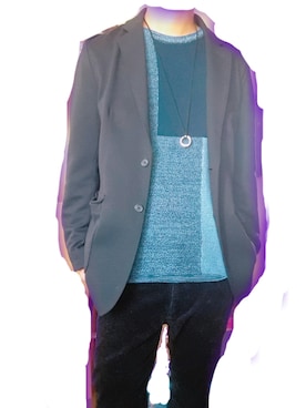 「BACK NUMBER（バックナンバー）のアイテム（ニット/セーター）」を使った、めこなさん（メンズ・171cm）の春コーディネート