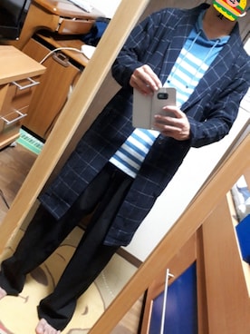 「ショッピング」｜「アイテム（ジャケット/アウター）」を使った、めこなさん（メンズ・173cm）の秋コーディネート