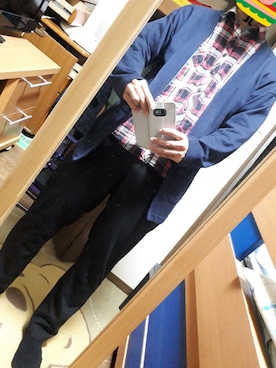 「GLOBAL WORK（グローバルワーク）のアイテム（その他アウター）」を使った、めこなさん（メンズ・173cm）の秋コーディネート