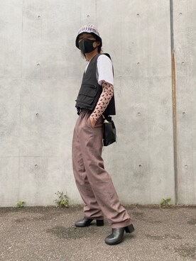 「RANDOM IDENTITIES（ランダムアイデンティティーズ）のアイテム（ブーツ）」を使った、みなみさーんさん（メンズ・170cm）の春コーディネート