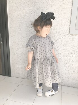 「おんなのこコーデ」｜「アイテム（スリッポン）」を使った、saranさん（キッズ・80cm）の春コーディネート