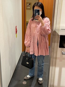 「フォロー、イイネ、お気に入り登録お願いします♡」｜「アイテム（パンプス）」を使った、中島さん（レディース・149cm）の春コーディネート