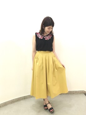 Natsumi Sudoさん（レディース・160cm）の夏コーディネート