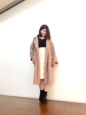 「Supreme.La.La.（シュープリームララ）のアイテム（その他アウター）」を使った、Natsumi Sudoさん（レディース・160cm）の秋コーディネート