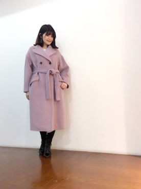 「Supreme.La.La.（シュープリームララ）のアイテム（その他アウター）」を使った、Natsumi Sudoさん（レディース・160cm）の秋コーディネート