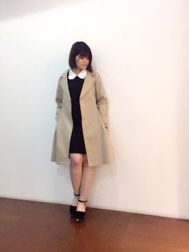「Supreme.La.La.（シュープリームララ）のアイテム（その他アウター）」を使った、Natsumi Sudoさん（レディース・160cm）の冬コーディネート
