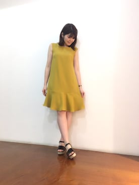 「Supreme.La.La.（シュープリームララ）のアイテム（ワンピース/ドレス）」を使った、Natsumi Sudoさん（レディース・160cm）の夏コーディネート