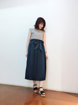 「Supreme.La.La.（シュープリームララ）のアイテム（ワンピース/ドレス）」を使った、Natsumi Sudoさん（レディース・160cm）の夏コーディネート