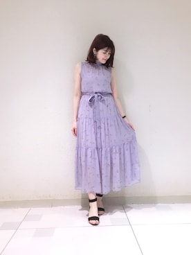 「Supreme.La.La.（シュープリームララ）のアイテム（ワンピース/ドレス）」を使った、Natsumi Sudoさん（レディース・160cm）の春コーディネート