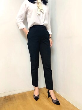 「チュールパンプス」｜Shoe Fantasyさん（レディース・160cm）の春コーディネート