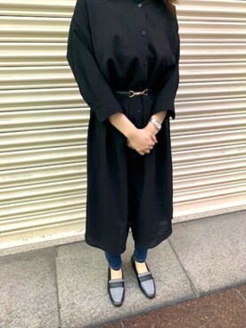 「シンフルコーデ」｜「アイテム（ローファー）」を使った、Shoe Fantasyさん（レディース・160cm）の春コーディネート