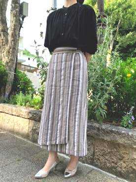 「チュールパンプス」｜Shoe Fantasyさん（レディース・160cm）の夏コーディネート