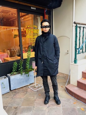 「Tilak（ティラック）のアイテム」を使った、Blackmanさん（メンズ・183cm）の冬コーディネート