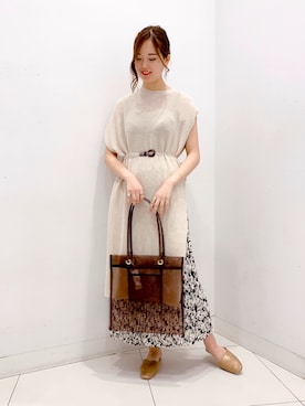「SENSE OF PLACE by URBAN RESEARCH（センスオブプレイスバイアーバンリサーチ）のアイテム（スリッポン）」を使った、ayanaさん（レディース・166cm）の夏コーディネート