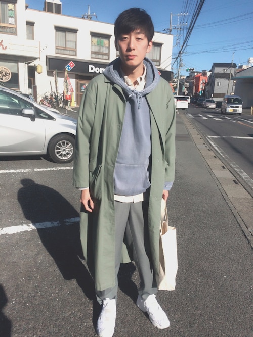 しゅうしゅう 高橋一生の弟 ダウンジャケット コートを使ったコーディネート Wear