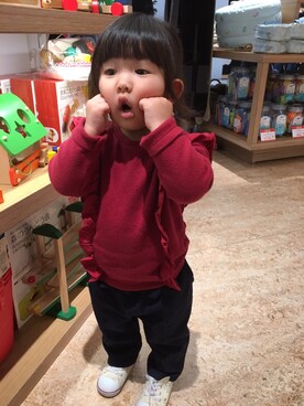 はなくまさん(キッズ・80cm)の冬コーディネート