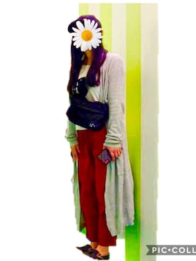 「にゃー」｜「アイテム（キャップ）」を使った、ユチさん（レディース・165cm）の秋コーディネート