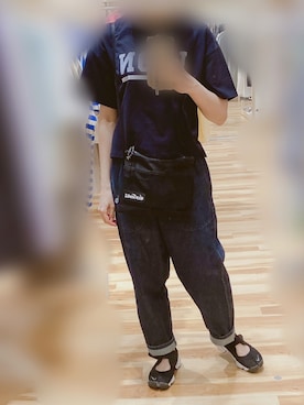 「DANTON（ダントン）のアイテム（パンツ）」を使った、taさん（レディース・159cm）の夏コーディネート