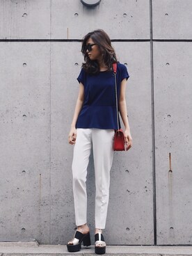 「AZUL ENCANTO」｜「アイテム（サンダル）」を使った、IKUさん（レディース・163cm）の夏コーディネート