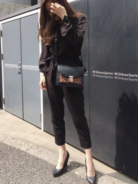 「NET（ネット）のアイテム（パンプス）」を使った、IKUさん（レディース・163cm）の春コーディネート