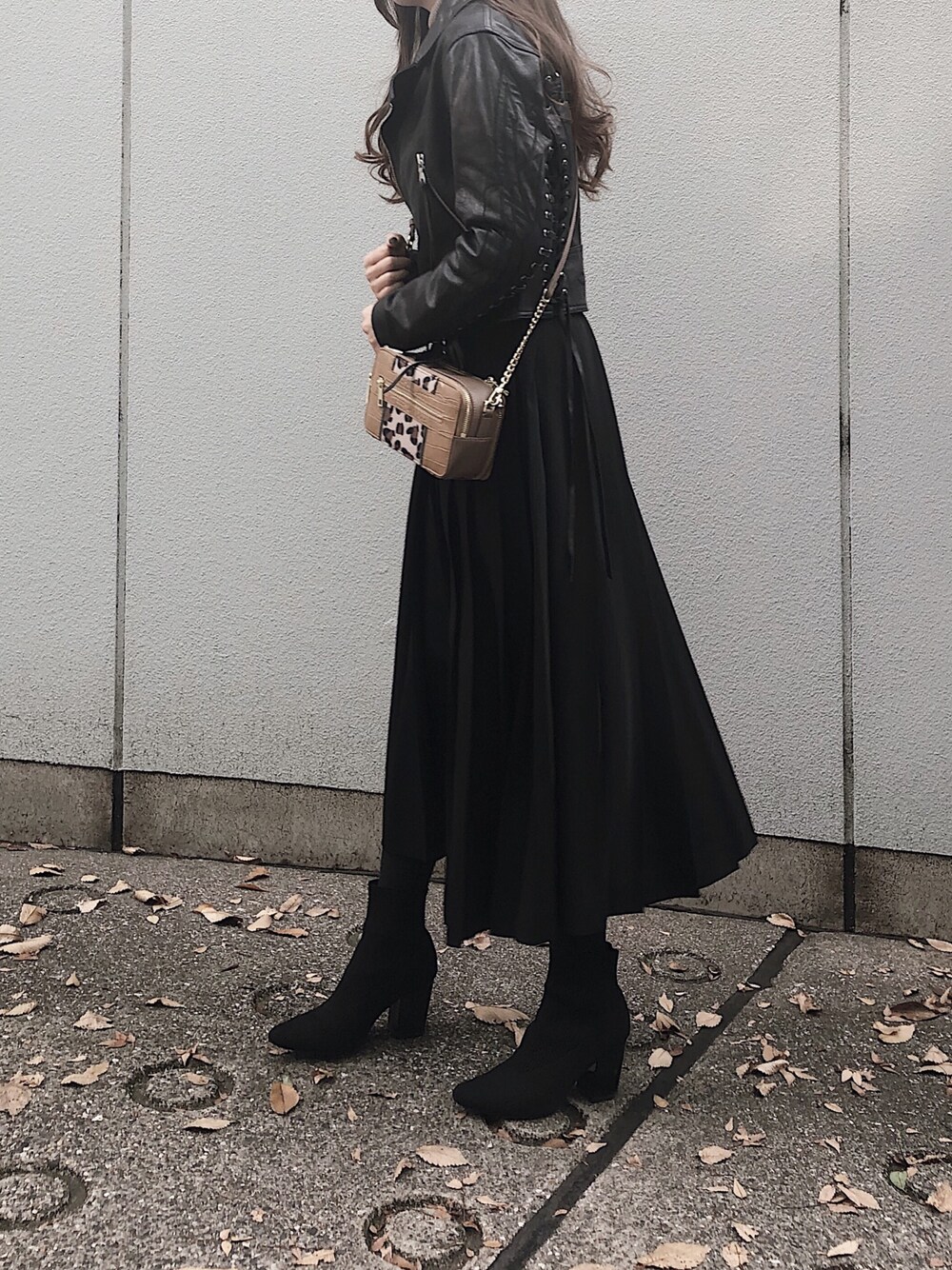 MOUSSY（マウジー）の「LACE UP LEATHER JACKET（ライダース