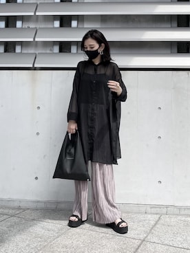 「マルジェラ」｜「アイテム（その他）」を使った、IKUさん（レディース・163cm）の夏コーディネート