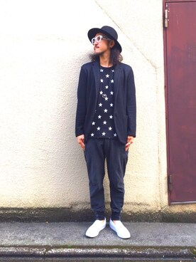 「OURET（オーレット）のアイテム（パンツ）」を使った、★AtSu★さん（メンズ・182cm）の春コーディネート