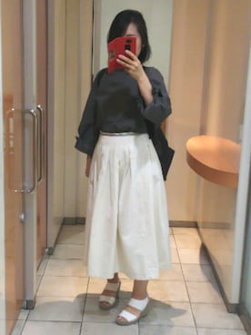 「FANEUIL（ファヌル）のアイテム」を使った、トイレ子さん（レディース・153cm）の夏コーディネート