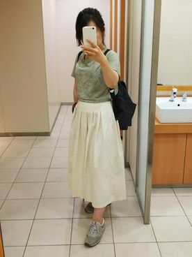 「FANEUIL（ファヌル）のアイテム」を使った、トイレ子さん（レディース・153cm）の夏コーディネート