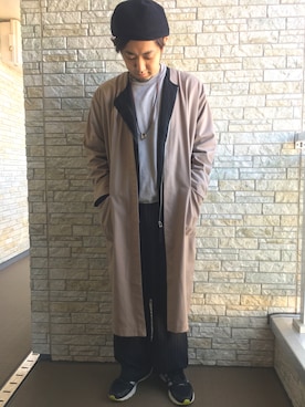 「SENSE OF PLACE by URBAN RESEARCH（センスオブプレイスバイアーバンリサーチ）のアイテム（ノーカラージャケット）」を使った、オータムさん（メンズ・168cm）の秋コーディネート