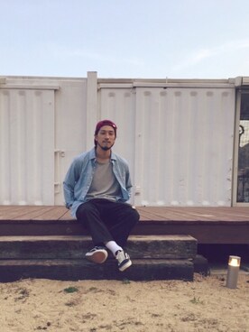 YO〜HEIさん（メンズ・178cm）の春コーディネート