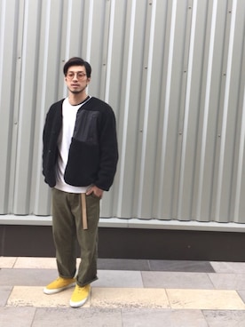 「アイテム（ブルゾン）」を使った、YO〜HEIさん（メンズ・178cm・30代）の冬コーディネート