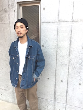 「DHOLIC（ディーホリック）のアイテム（ジャケット/アウター）」を使った、YO〜HEIさん（メンズ・178cm）の春コーディネート