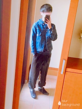 「BACK NUMBER（バックナンバー）のアイテム（デニムジャケット）」を使った、ユウユウさん（メンズ・175cm）の冬コーディネート