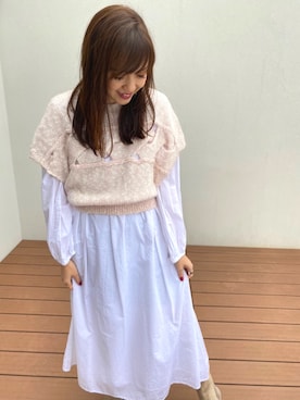 「merlette（マーレット）のアイテム」を使った、marie00marieさん（レディース・160cm）の春コーディネート