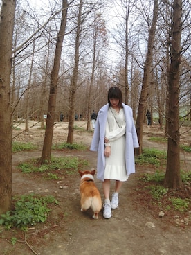 「Lily Brown」｜「アイテム（その他）」を使った、Hanaさん（レディース・160cm）の冬コーディネート