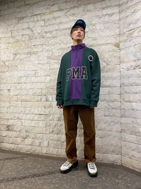 アカマツチアリさん（メンズ・178cm）の秋コーディネート