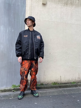 「FACT.（ファクト）のアイテム」を使った、アカマツチアリさん（メンズ・178cm）の冬コーディネート