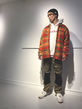 アカマツチアリさん（メンズ・178cm）の冬コーディネート