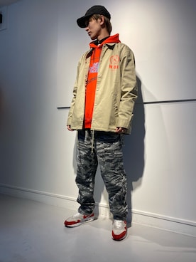 「FACT.（ファクト）のアイテム」を使った、アカマツチアリさん（メンズ・178cm）の春コーディネート