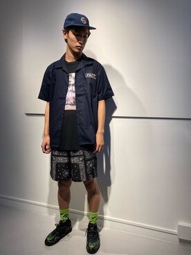 「FACT.（ファクト）のアイテム」を使った、アカマツチアリさん（メンズ・178cm）の夏コーディネート