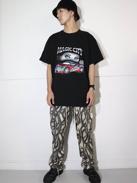 「ALCHEMIST（アルケミスト）のアイテム」を使った、アカマツチアリさん（メンズ・178cm）の夏コーディネート