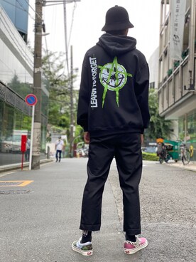 「CLUB PARK（クラブパーク）のアイテム」を使った、アカマツチアリさん（メンズ・178cm）の夏コーディネート